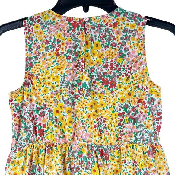 Crewcuts J.Crew Girls Mixed Floral Tiered Sleeveless Dress Girls Size 10 - Picture 5 of 9